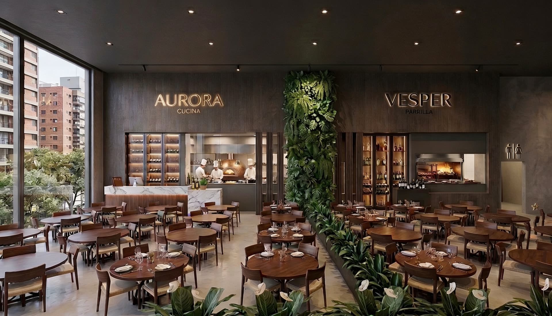 Pavimento 2 restaurantes
