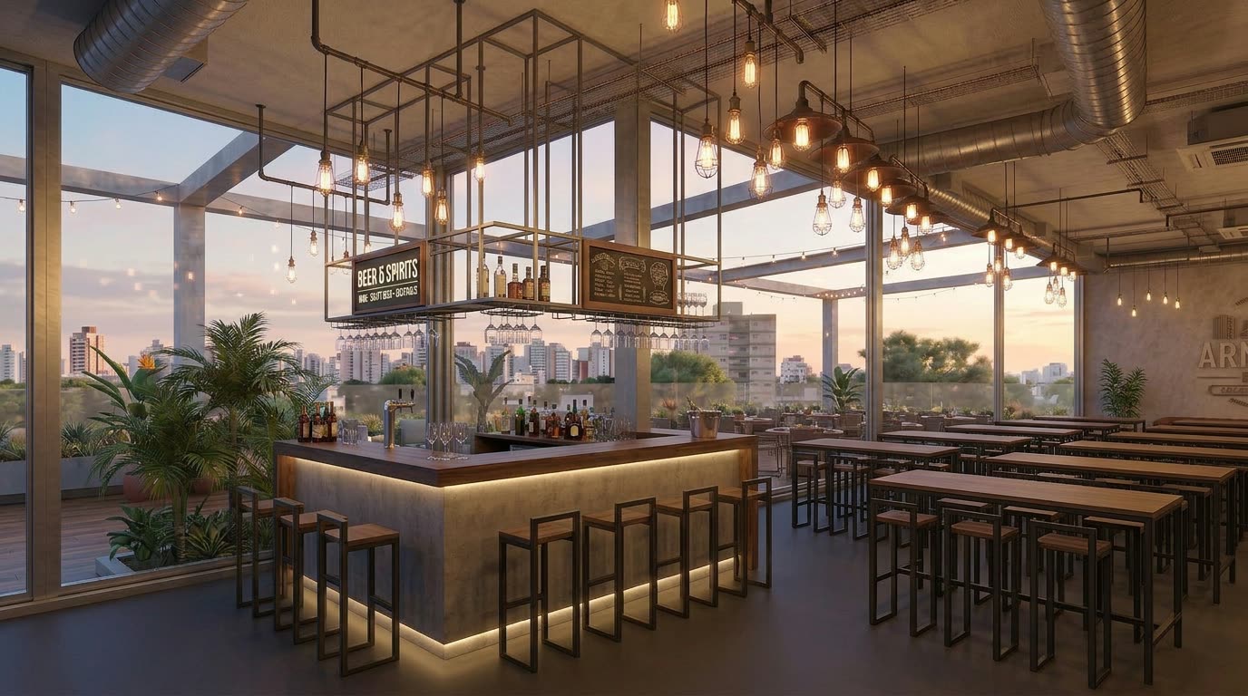 Rooftop bar