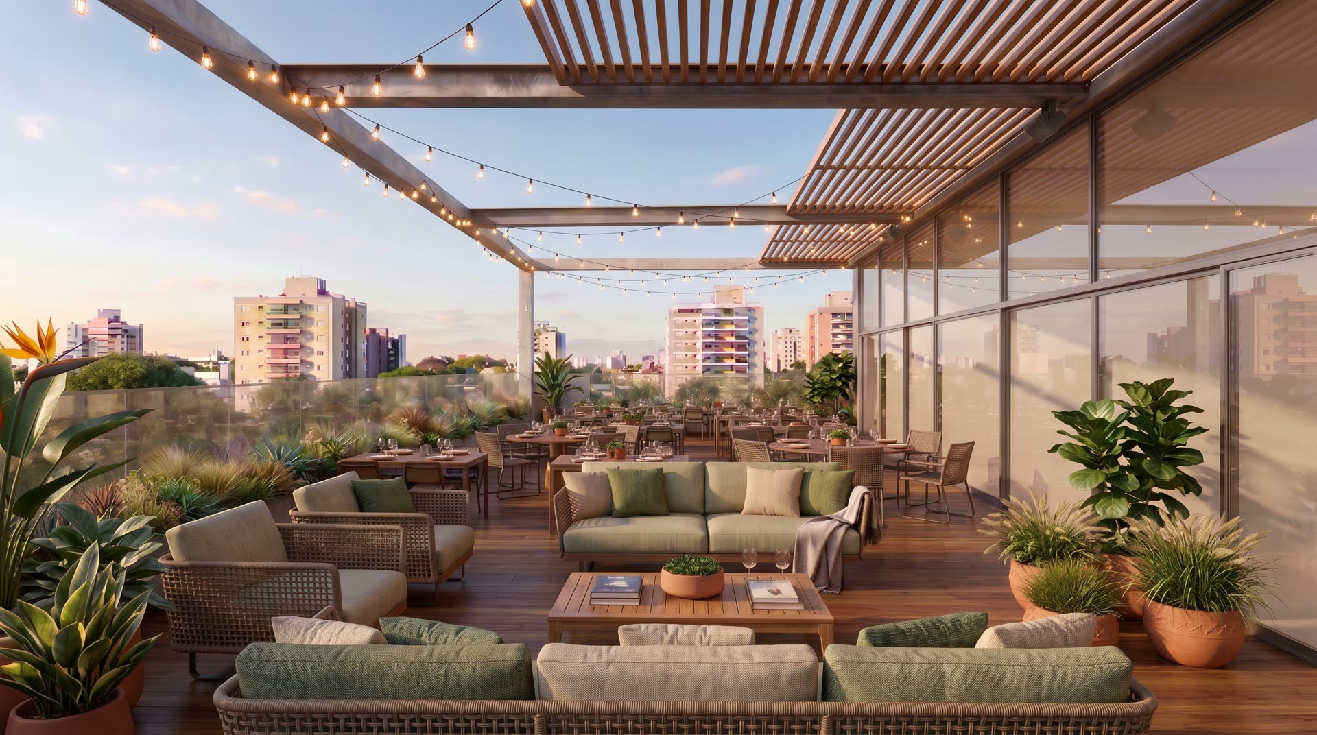 Rooftop panorâmica